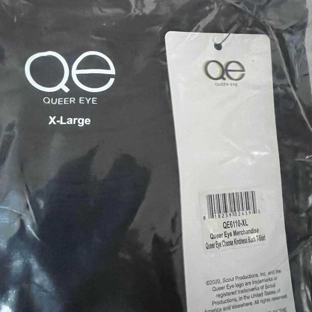 NWT | Queer Eye Black 'Choose Kindness' T-Shirt, Size L & XL - Picture 2 of 2